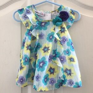 Little Girls’ Kids Headquarters Lined Dress (6-9M)